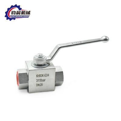 China OEM Bestseller-Hydraulik Kugel Hahn KHB3K Zweiwege-Dreiweg Eventil for sale