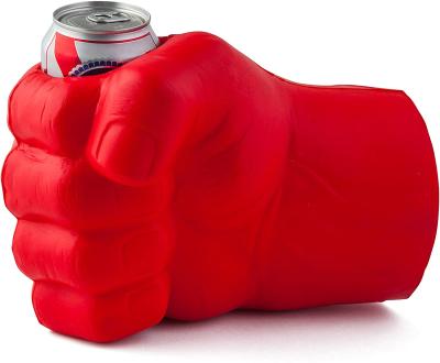 China PU Drink Kooler Thermocoolers Durable Foam Red Hand Holds Can or Bottle, Keeps Drink Cold, Easy to Clean for sale