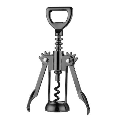 China Easy to Use Metal Wing Corkscrew Rose Gold Wine Opener and Beer Opener, Multifunctional Wine Opener for sale