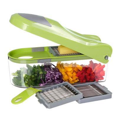 China New Design 3 Blades Stocked Multifunction Onion Dicer / Vegetable Cleaver , Vegetable Spiralizer for sale