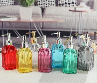 China Wholesale Modern Bathroom Soap Dispensers Soap Dispenser Pump Glass Bottle For Bathroom for sale