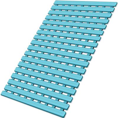 China Shower Mat Non Slip Bathtub Viable Bath Mats For Shower Tub With Suction Cups And Drain Holes for sale