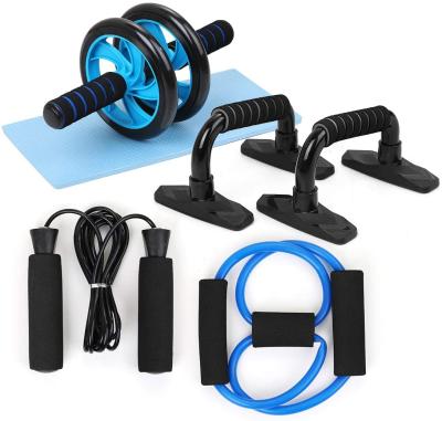 China Commercial use wholesale ab wheel roller kit with push up bar hand grip jump rope for sale