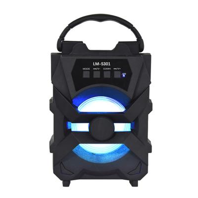 China 3 Inch Speaker Radio LED Bluetooth Flashing Light For Home Theater Church TV Studio Sound System Speaker for sale