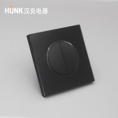 China High Quality Two Band Black Color Stainless Steel Push Button Switch With LED Indicator for sale