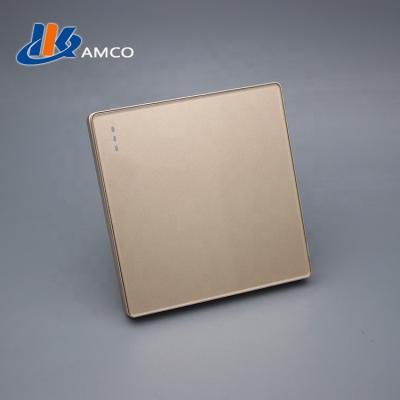 China PC Material Silver Color HKAMCO Copper Touch Button Big Grass Switch Cover for sale