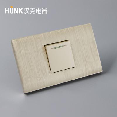 China American Type110-250v 10a 1way Electrical PC SWITCH SENCILLO 1 Strip Flat Lamp Switch for sale