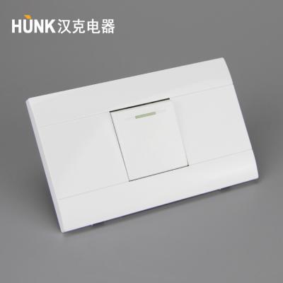 China PC lamp switch, American type, 1gang switch home used, 110-250v 10a electric lamp switch plate for sale