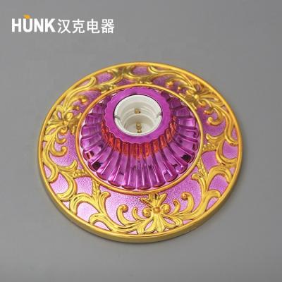 China Screw HK 23 Bangladesh Market High End Material Decorative Color E27 B22 Lamp Holder Lamp Base for sale