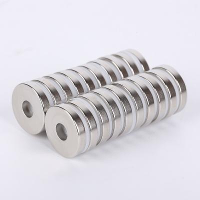 China Industrial Round Magnet Circular With Hole Neodymium Magnetic Sheet NdFeB Permanent High Quality Super Strong Magnet for sale