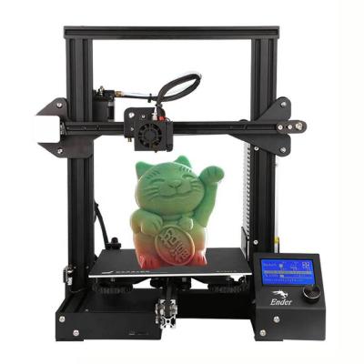 China Wholesale Color 3D Printer Fully Open Source Creality Ender-3 With Abstract DIY 3D Printing Function Printing Size 220x220x250mm for sale