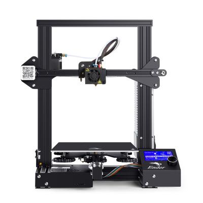 China Wholesale Color DIY 3d Printer Size 220*220*250mm Upgraded Fast Flat Magnetic Resume Build Heating Creality Ender-3 3D Printer for sale