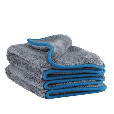 China Sports Car Care Towel Coral Fleece 1000gsm 45cm x 45cm Car Polishing Towel 80%Polyester 20%Polyamide for sale