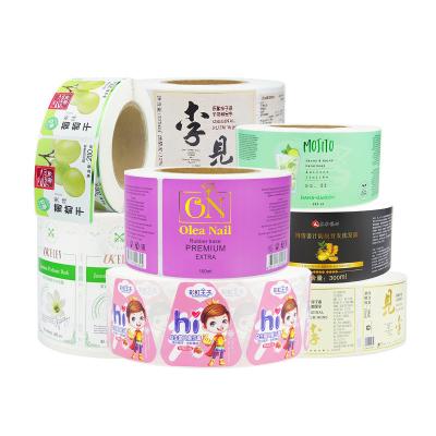 China Waterproof Stickers Label Adhesive Label Printing Design Custom Stickers Label Adhesive Waterproof Label Printing for sale