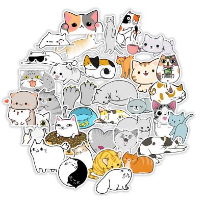 China Hot Sale 50pcs Cats Anime Graffiti Cartoon Waterproof Cute Kids Play DIY Suitcase Phone Laptop Bike Decor Label Sticker for sale