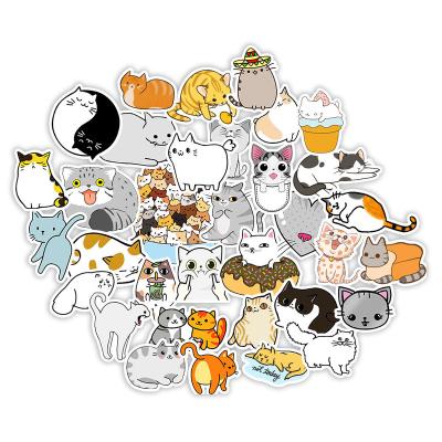 China Logo Label Stickers Customized Waterproof Stickers High Quality Waterproof Printed Cat Label Stickers for sale