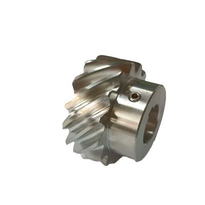 China Hotels Customized Stainless Steel Helical Gear 15 Teeth Pinion for sale