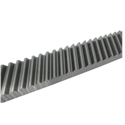 China DIN7 CNC machine 1045 steel module 1 helical gear rack in stock for sale