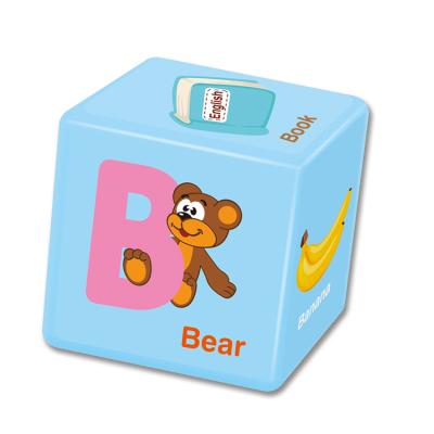 China Safe and Environmental Creative Kids Toy Words Magnetic Educational Letter Blocks Learning 3d Game Alphabet Cubes 26pcs for sale