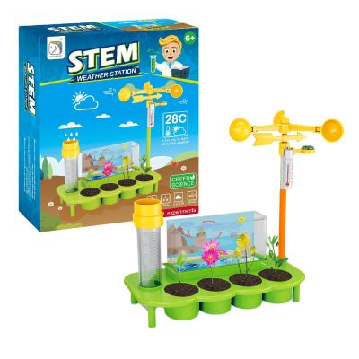 China Weather Station Toy Kids STEM Science Experiment Toys 2021 Best New Arrival Educational Kits For Children SD552 for sale