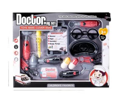 China Doctor Toys Most Popular Plastic Box Doctor Toy Doctor's Stethescope Set Pretend Play For Kids for sale