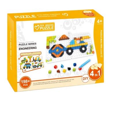 China DIY TOY Puzzle DIY Engineering Series Children's Best-Selling High Quality Educational Toys Set 198pcs for sale