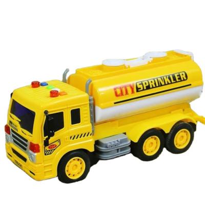 China Children's remote control construction vehicle plastic with light and sound effect kids simulation vehicle four chan remote control toy for sale