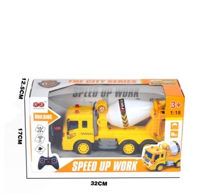 China RC Model Vehicle Remote Control Construction Children's Sand Toy Vehicle Mixer Crossover Toy with Light for sale