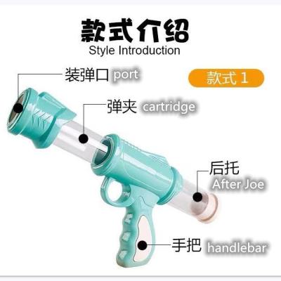 China Plastic Continuous Soft Bullet Shooter Children's Atmospheric Pressure Power Game Shooting Children's Educational Toy for sale