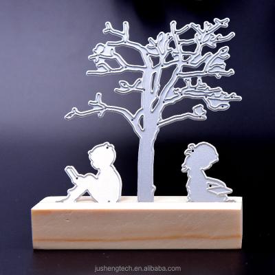 China Europe Little Boy And Girl Kids Greeting Card Handmade Cutting Dies In Metal Craft for sale