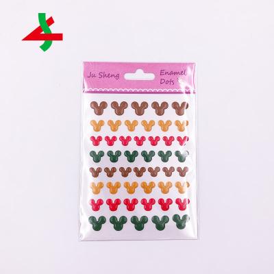 China Decorative Sticker Customized Kids Awards Enamel Dots Perler Beads Sticker for sale