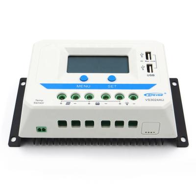 China Solar Street Light VS1024AU 12V 24V 10A PWM Manual Solar Charger Controller Solar Charge Controller for sale