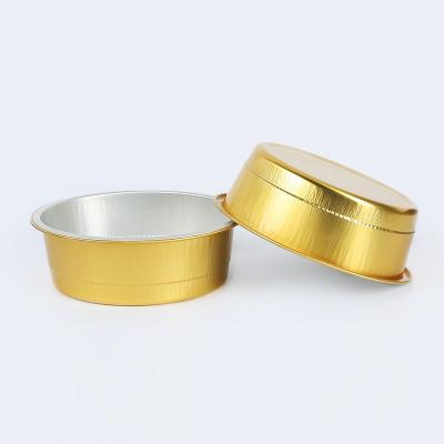 China Hot Selling Wholesale Food Easy Operation Color Round Aluminum Foil Packaging Box for sale