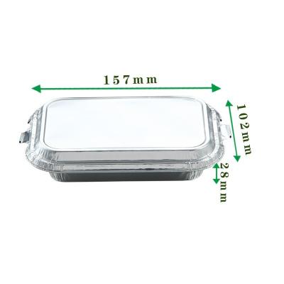 China Food Aluminum Foil Food Packaging For Airline Restaurant Takeaway Food Tray 300ml for sale