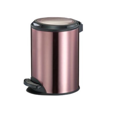 China Home Metal Trash Can Stainless Steel Trash Can With Pedal Waste Bin for sale