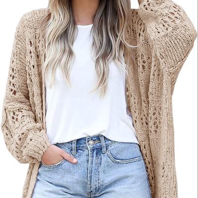 China New Fashion Solid Color Breathable Women Knitted Cardigan Women Winter Cotton Set Cardigan for sale