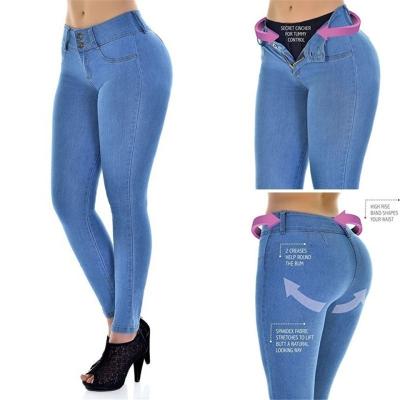 China Wholesale QUICK DRY Jeans Made in China Judy Blue Jeans Tight Waist Booty Lift Jeans for sale