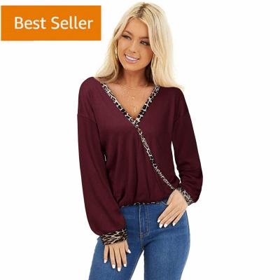 China Plus size 2022 elegant women long sleeves ladies woman tops fashionable loose chiffon blouse stretching tops for women for sale