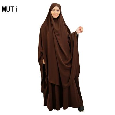 China 2021 Dubai Muslim Long Sleeve Maxi Dress Muslim Dress Islamic Clothing Women's Dress S-2XL for sale