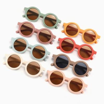 China 2022 Kids Sunglasses Cute Fashion UV400 Candy Colors Retro Round Kids Shade Sun Glass Boys Girls Baby Kids Sunglasses for sale