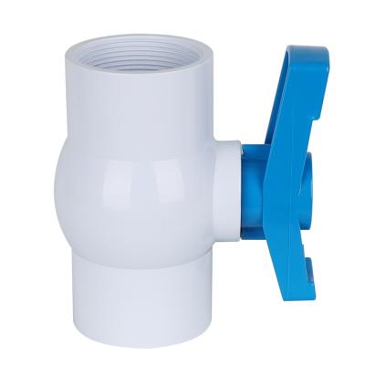 China China IRRIGATION AND CONSTRUCTION Normal Inch White Body Temperature 1/2 Square Handle Blue Ball Valve for sale