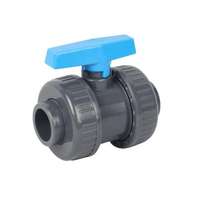 China IRRIGATION AND CONSTRUCTION UPVC Manufacturers 4 Inch Dual Control Flow Water Control Unions Manual Ball Valves for sale