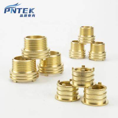 China Pntek High Quality Brass Threaded Plastic Pipe Inserts PPR Pipe Fittings Copper Brass Ball Valve for sale