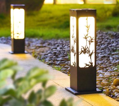 China Professional Lawn Installation Manufacturer Mistei Outdoor Solar Lamp Garden Lawn Lights Led Bollard Light for sale