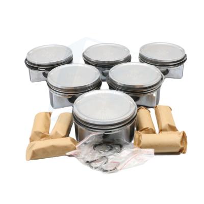 China Engine piston kit C6 3.0L AUDI-84.5MM piston 06C107065N 06C107103M A4 A6 A8 BBJ ASN rings piston 84.5MM for sale