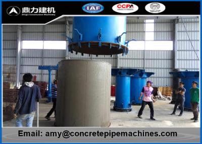 China Multi Functional Vertical Pipe Moulding Machine , Rcc Pipe Making Machine Cast Steel for sale