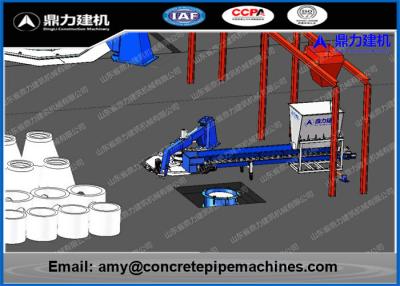 China Computerized Concrete Manhole Risers For Drain Channel Line Production for sale