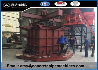 China Carbon Steel Concrete Pipe Making Machine 6-10/Hour Production Capacity for sale