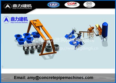 China 10-15Min / Pc Vertical Concrete Pipe Machine For Jacking Pipes Dingli for sale