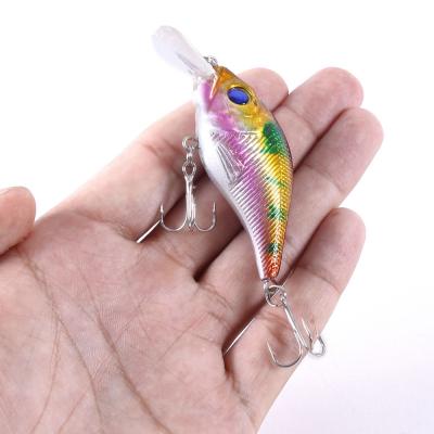 China ABS Plastic Fishing Lures 7.5cm PESCA Hooks Artificial Fish Wobbler Japan Bait Crankbait Carp Fishing Lure for sale